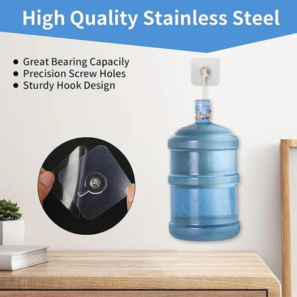 No-Drill Screw Stickers – Strong Adhesive Wall Hooks for Damage-Free Mounting