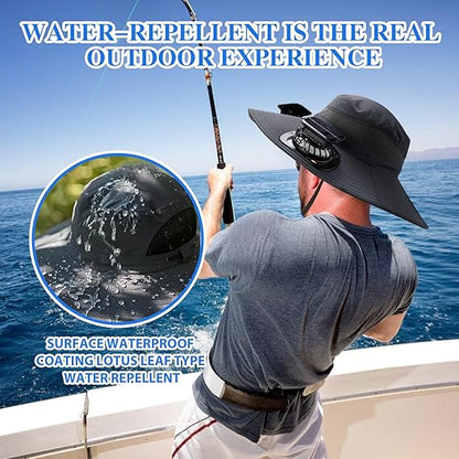 Ultralight Solar Fan Sun Hat – Built-in Fan, UV Protection & Featherlight Design