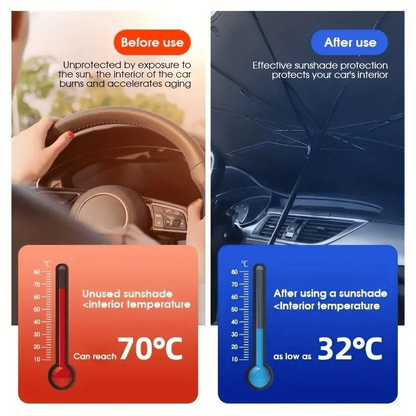 2026 Foldable Windshield Sunshade – Anti-UV, Easy Storage & Universal Car Fit