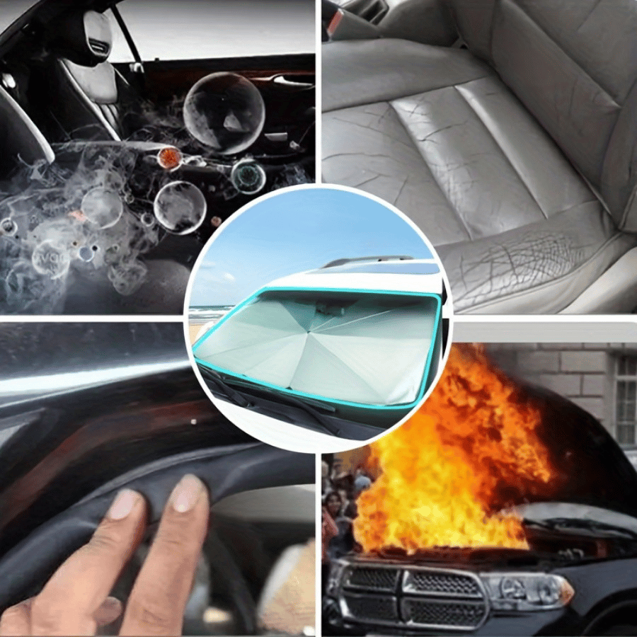 2026 Foldable Windshield Sunshade – Anti-UV, Easy Storage & Universal Car Fit