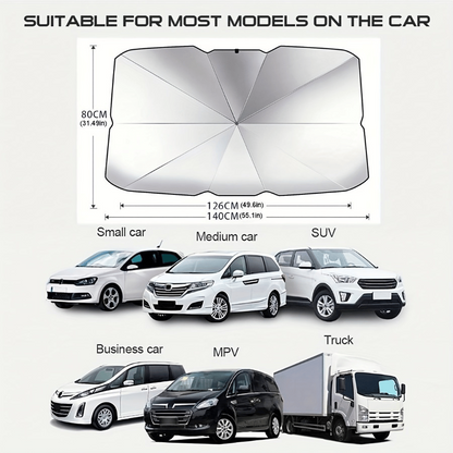 2026 Foldable Windshield Sunshade – Anti-UV, Easy Storage & Universal Car Fit