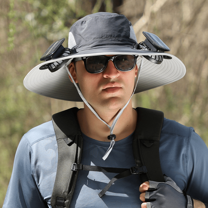 Ultralight Solar Fan Sun Hat – Built-in Fan, UV Protection & Featherlight Design