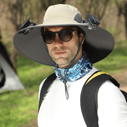 Ultralight Solar Fan Sun Hat – Built-in Fan, UV Protection & Featherlight Design