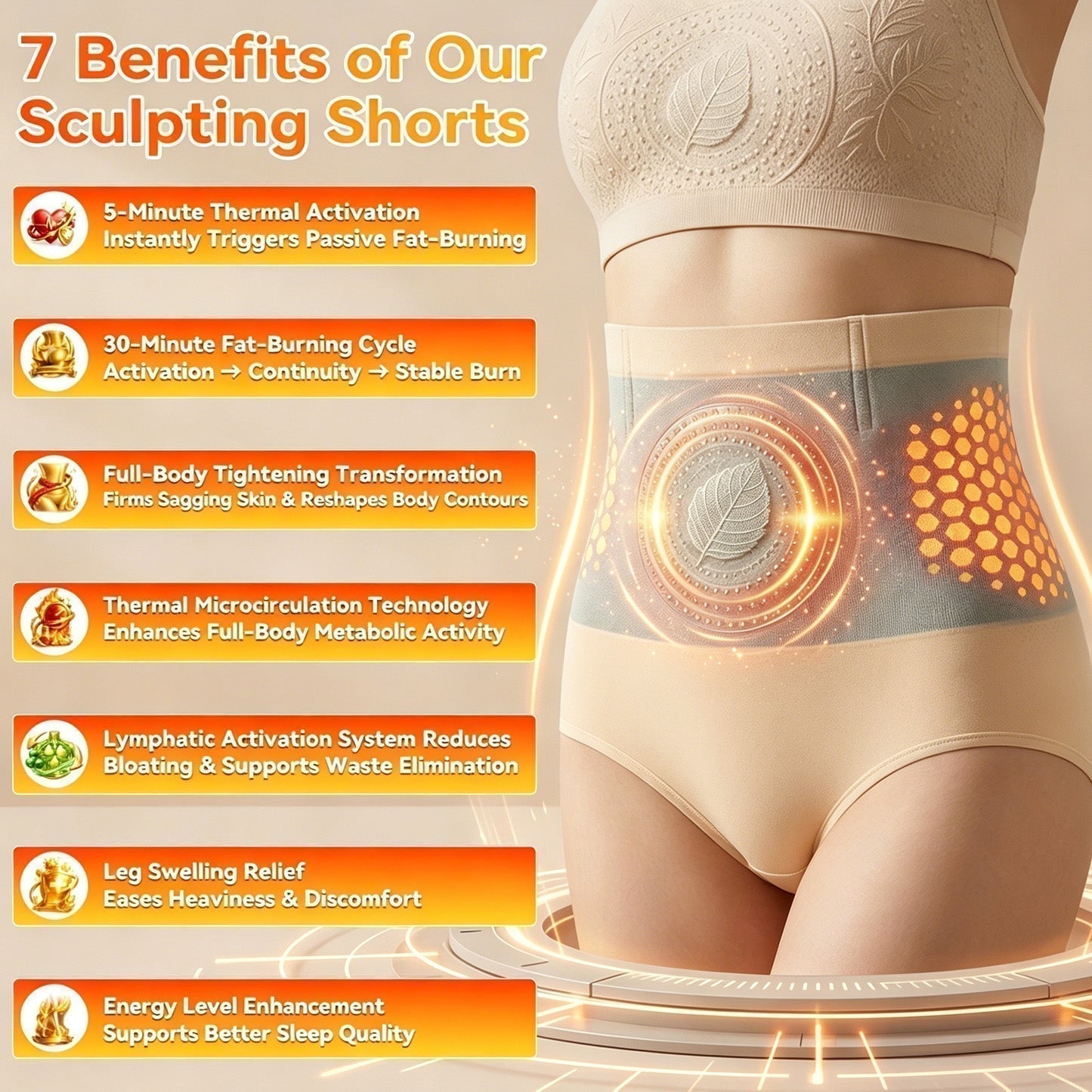 🛡️2026 Moringa & Berberine Shaping Shorts – 4-in-1 Slimming, Firming & Body Contouring Shapewear