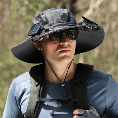 Ultralight Solar Fan Sun Hat – Built-in Fan, UV Protection & Featherlight Design