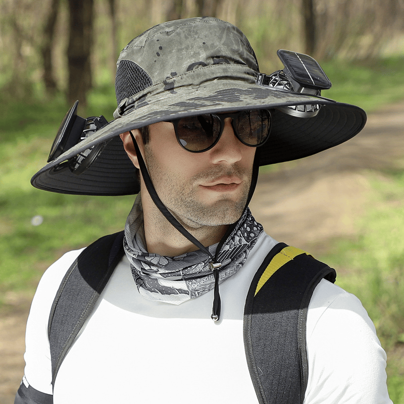 Ultralight Solar Fan Sun Hat – Built-in Fan, UV Protection & Featherlight Design