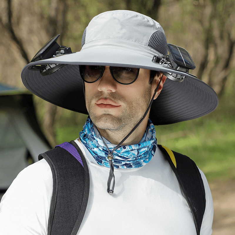 Ultralight Solar Fan Sun Hat – Built-in Fan, UV Protection & Featherlight Design
