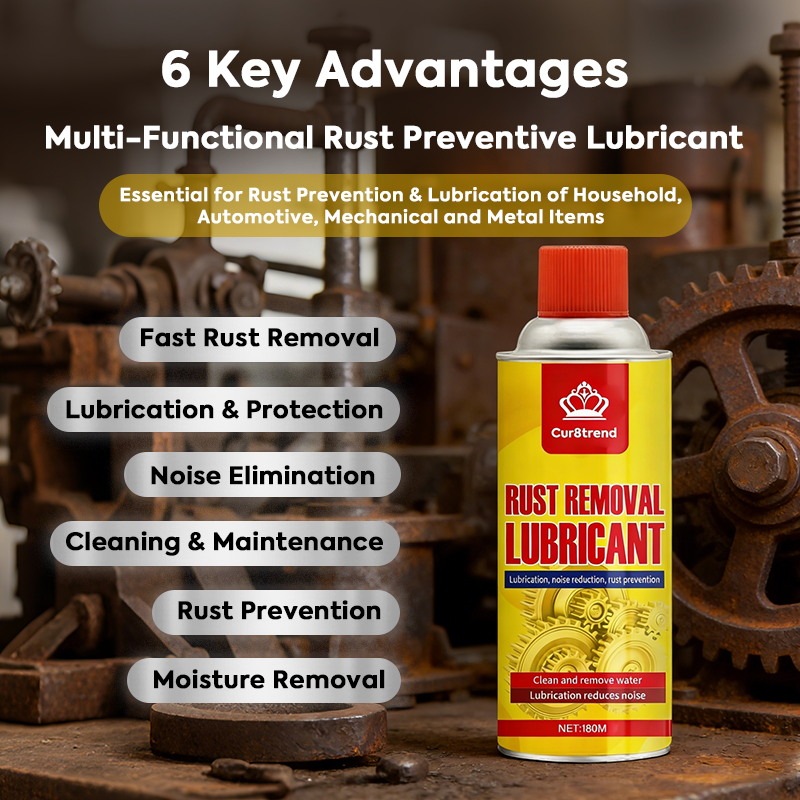 Anti-Rust Lubricant Spray & Rust Remover – Penetrating Formula for Metal Protection & Maintenance
