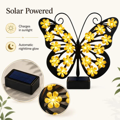 Solar-Powered LED Butterfly Garden Light