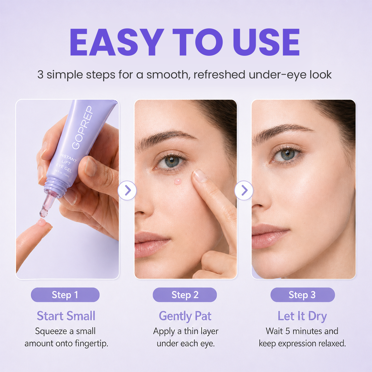 Instant Lift Eye Gel – Visibly Reduces Eye Bags, Puffiness & Dark Circles