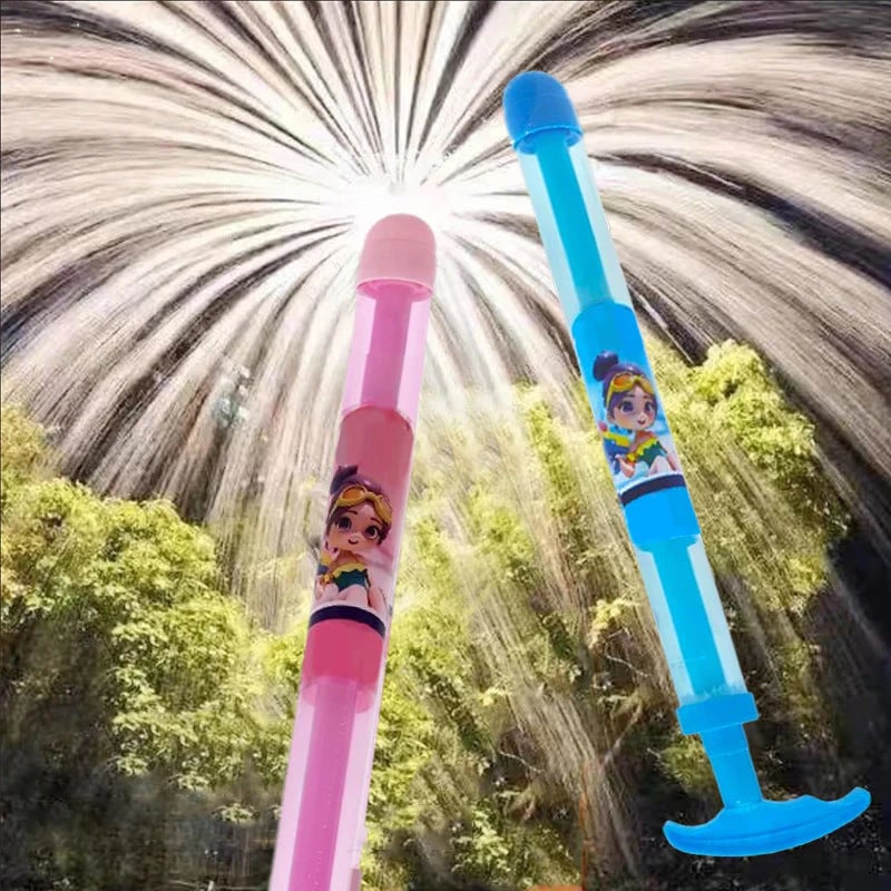 Firework Water Gun Toy – Pull-Out Soaker for Kids, Outdoor Summer Water Play