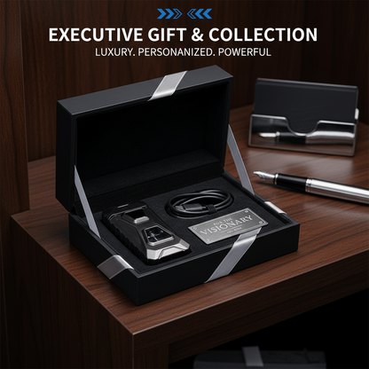🔥Voice-Activated Dual Flame Lighter – Windproof, USB Rechargeable & Flameless Electric Arc