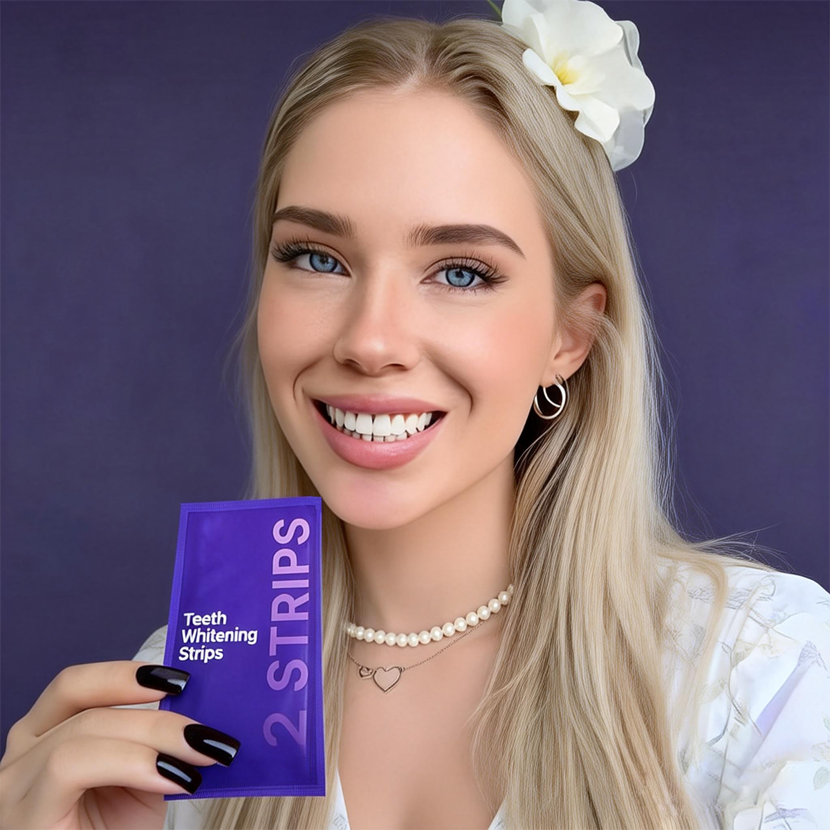 Purple Teeth Whitening Strips – Fast-Acting, Enamel-Safe Whitening Treatment