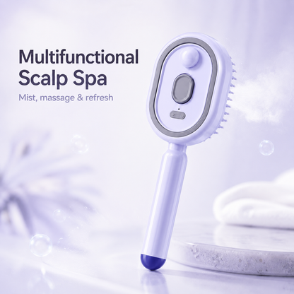 3-in-1 Electric Mist Spray Scalp Massage Brush