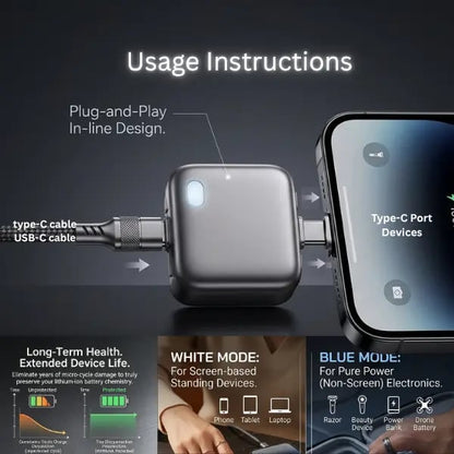 140W Smart Charging Adapter with Auto-Stop Protection