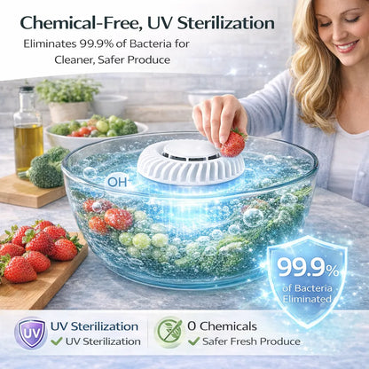 🥬 Fruit & Vegetable Washer – Ultrasonic Cleaner That Removes Pesticides & Bacteria