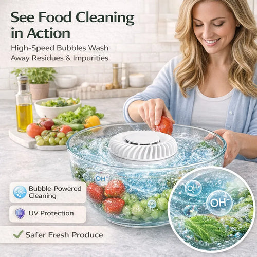 🥬 Fruit & Vegetable Washer – Ultrasonic Cleaner That Removes Pesticides & Bacteria