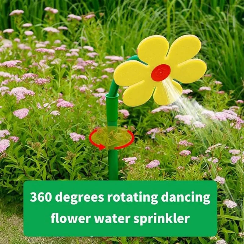 Sunflower Sprinkler Toy for Kids – Spinning Water Play for Backyard & Garden Fun