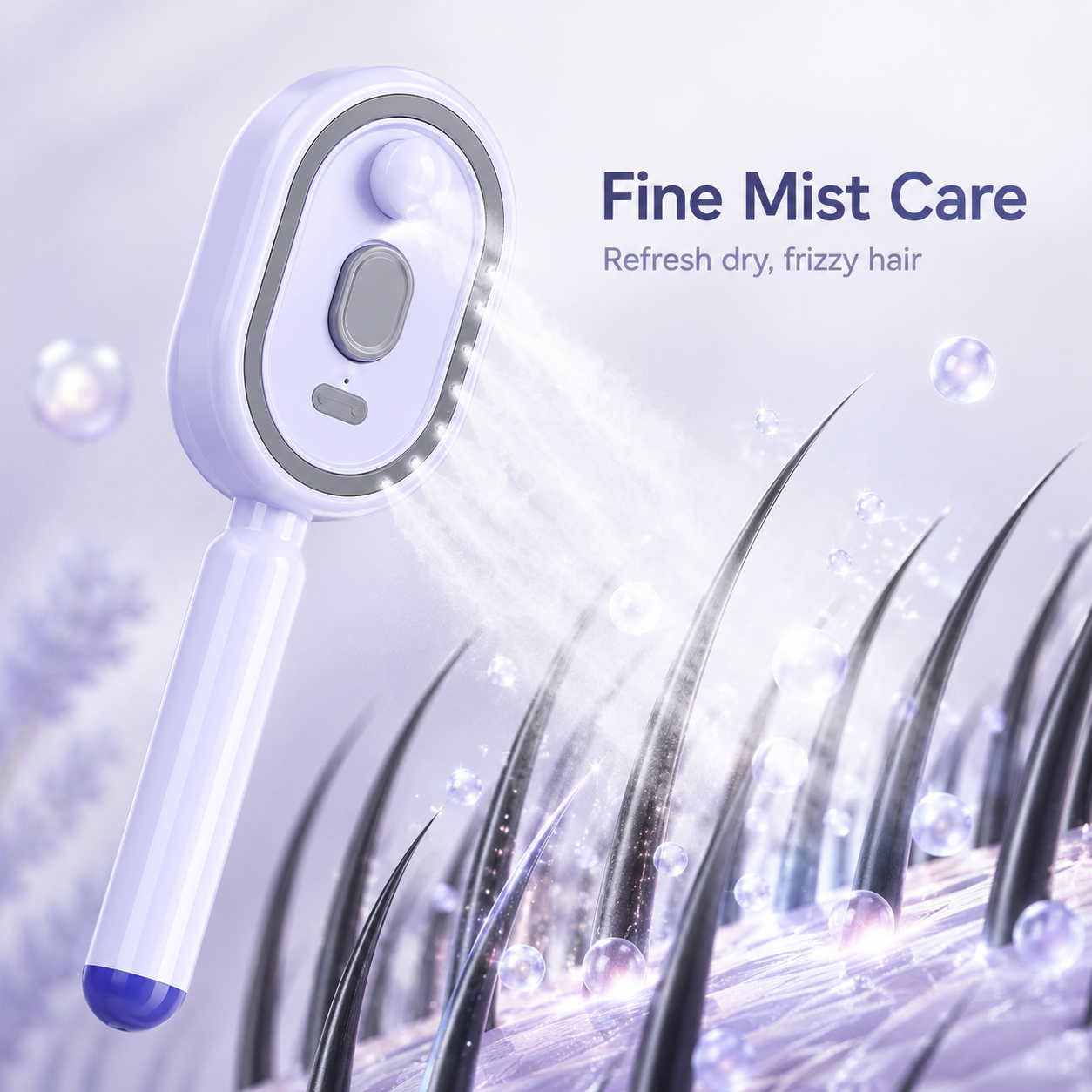 3-in-1 Electric Mist Spray Scalp Massage Brush