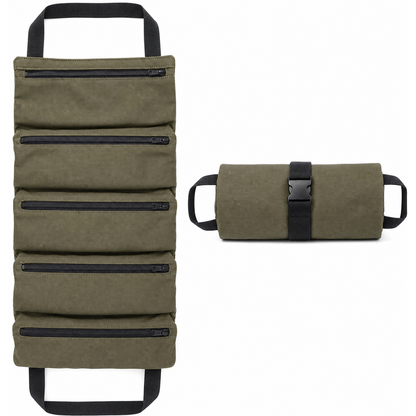5-Pocket Roll-Up Tool Organizer