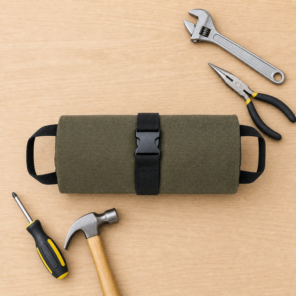 5-Pocket Roll-Up Tool Organizer