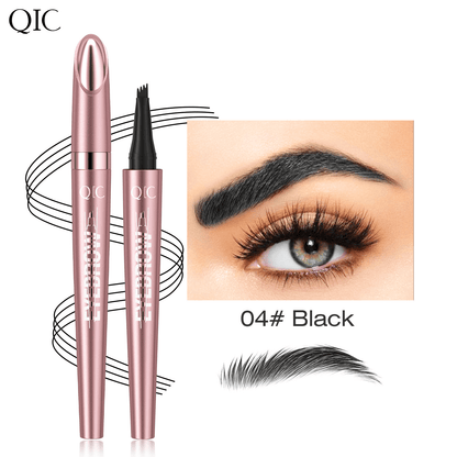 Waterproof Micro-Fork Eyebrow Pencil – Natural Hair-Stroke Effect & Long-Lasting Color