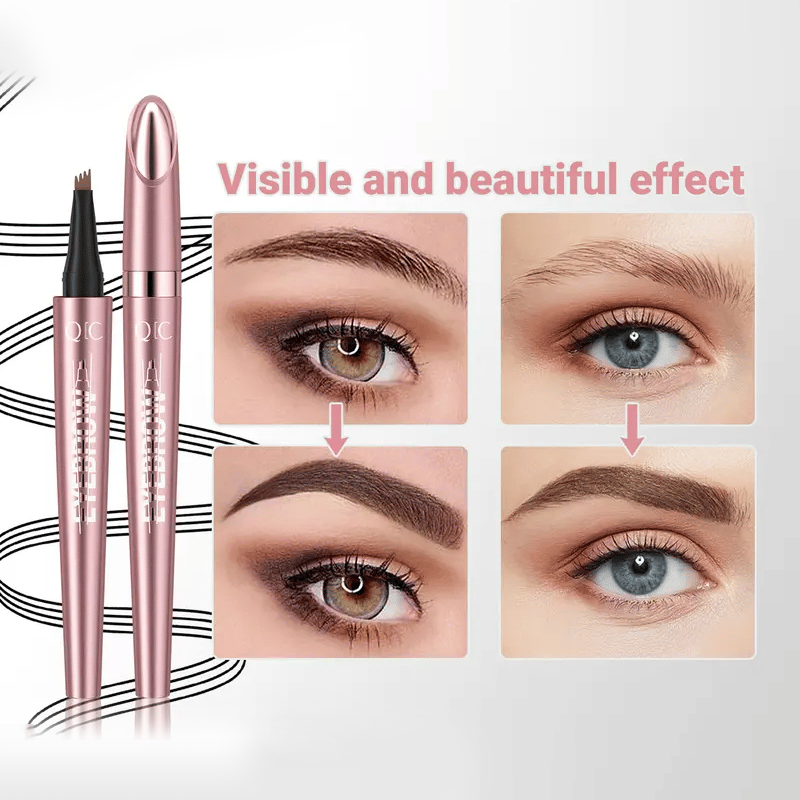 Waterproof Micro-Fork Eyebrow Pencil – Natural Hair-Stroke Effect & Long-Lasting Color