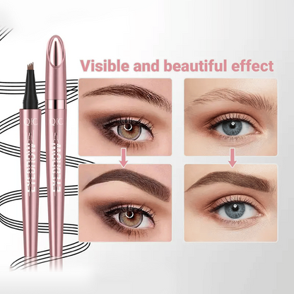 Waterproof Micro-Fork Eyebrow Pencil – Natural Hair-Stroke Effect & Long-Lasting Color