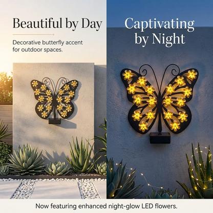 Solar-Powered LED Butterfly Garden Light