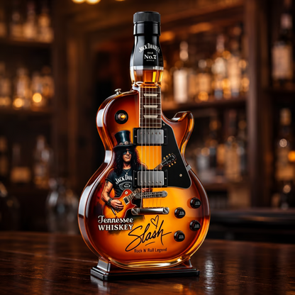 Sunburst Guitar Shaped Liquor Decanter Bottle - product detail 3