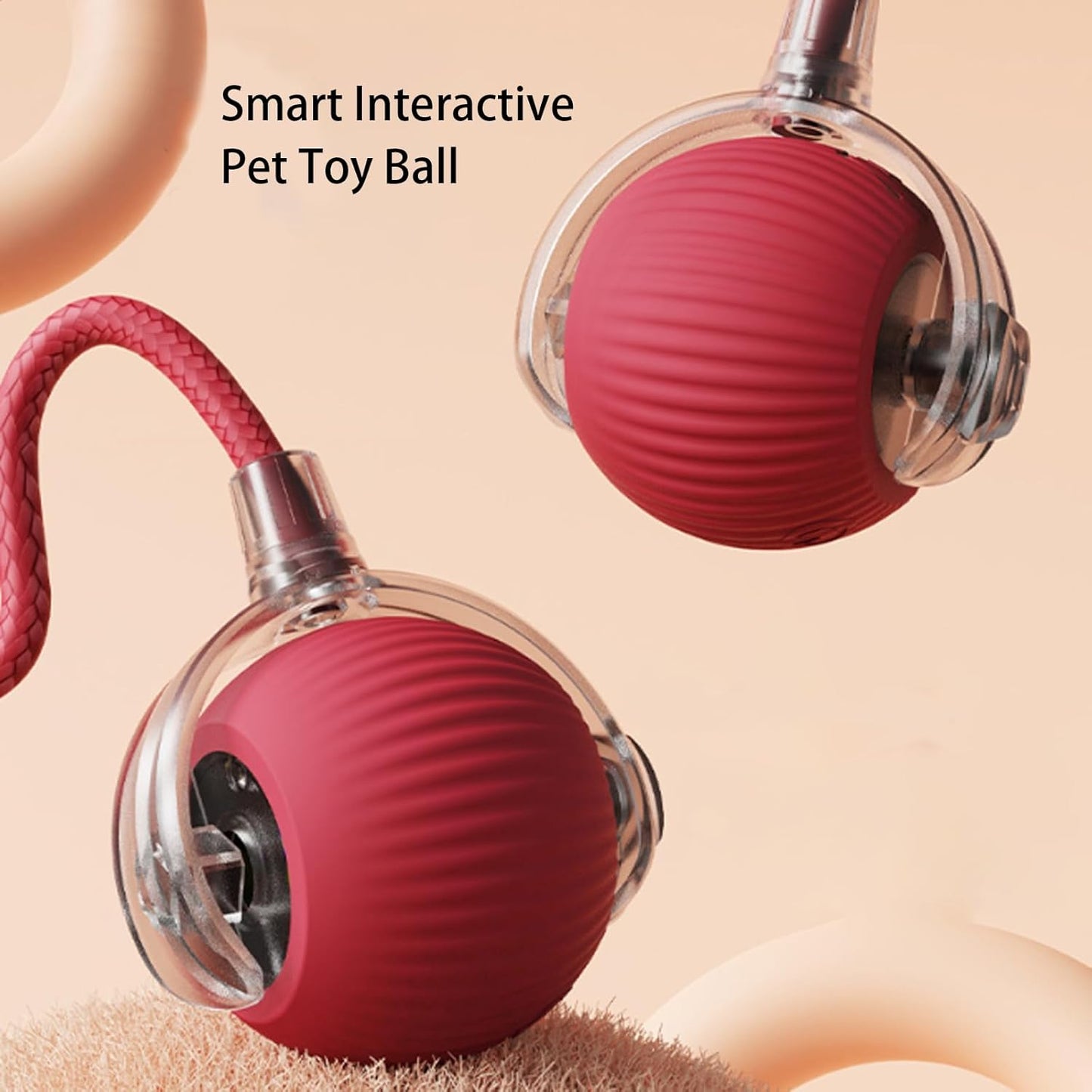Interactive Pet Toy Ball – Auto-Rolling, Self-Moving Play Ball for Cats & Dogs