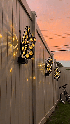 Solar-Powered LED Butterfly Garden Light