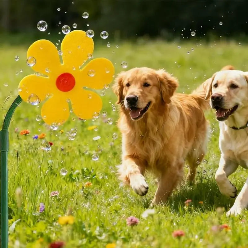 Sunflower Sprinkler Toy for Kids – Spinning Water Play for Backyard & Garden Fun