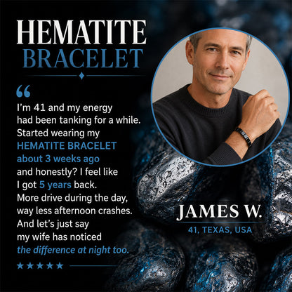 Hematite Stone Beaded Bracelet - product detail 8