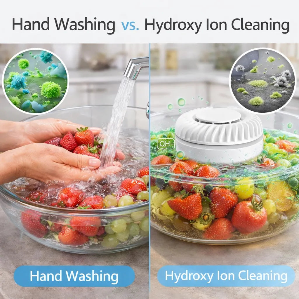 🥬 Fruit & Vegetable Washer – Ultrasonic Cleaner That Removes Pesticides & Bacteria
