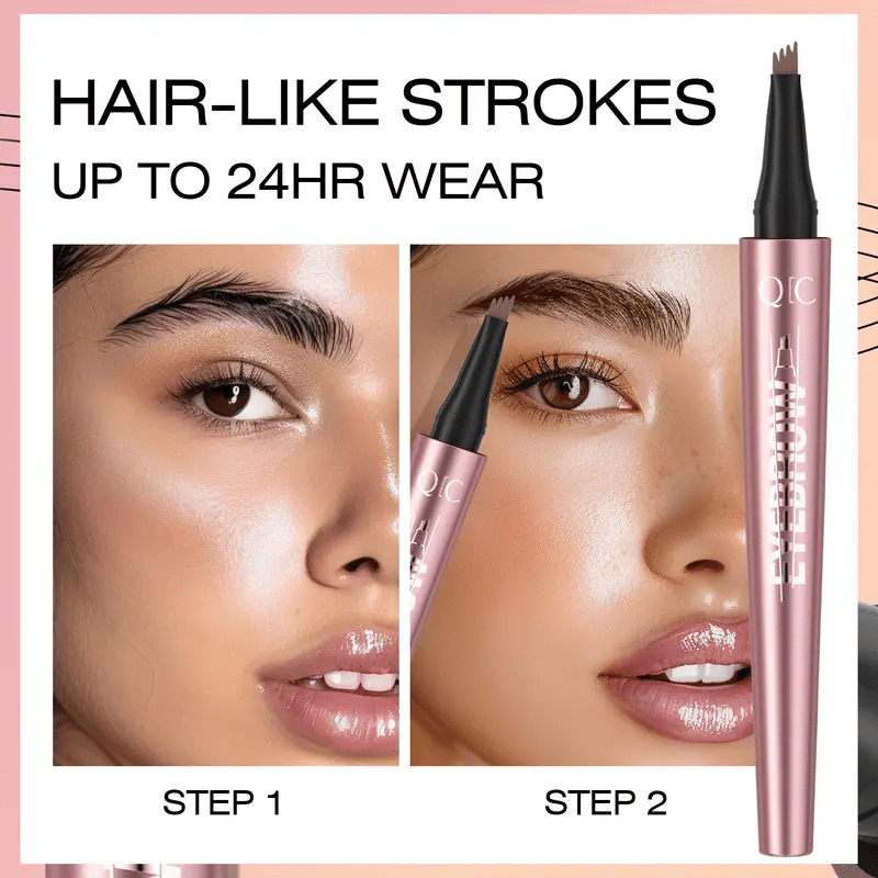 Waterproof Micro-Fork Eyebrow Pencil – Natural Hair-Stroke Effect & Long-Lasting Color