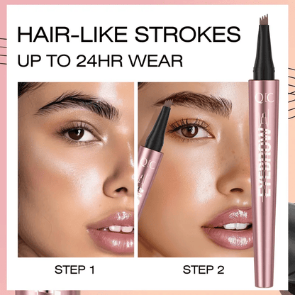 Waterproof Micro-Fork Eyebrow Pencil – Natural Hair-Stroke Effect & Long-Lasting Color