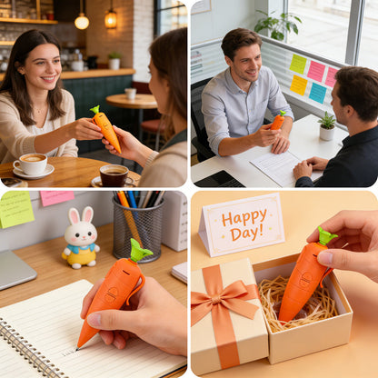 Carrot Voice Recording Pen – 60-Second Recordable Magic Toy for Kids