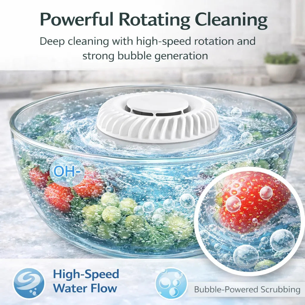 🥬 Fruit & Vegetable Washer – Ultrasonic Cleaner That Removes Pesticides & Bacteria