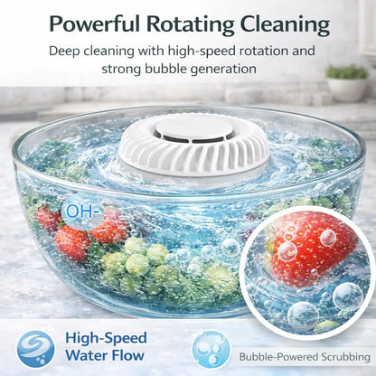🥬 Fruit & Vegetable Washer – Ultrasonic Cleaner That Removes Pesticides & Bacteria