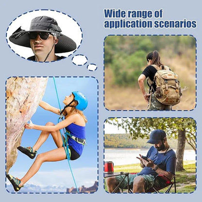 Ultralight Solar Fan Sun Hat – Built-in Fan, UV Protection & Featherlight Design