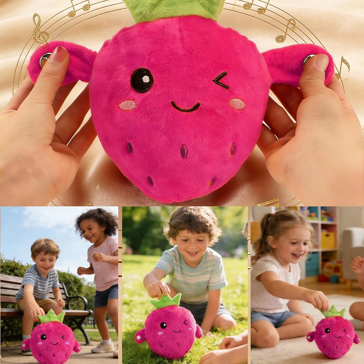 Fruit Rhythm Interactive Musical Plush Toy – Singing & Sound Play for Toddlers