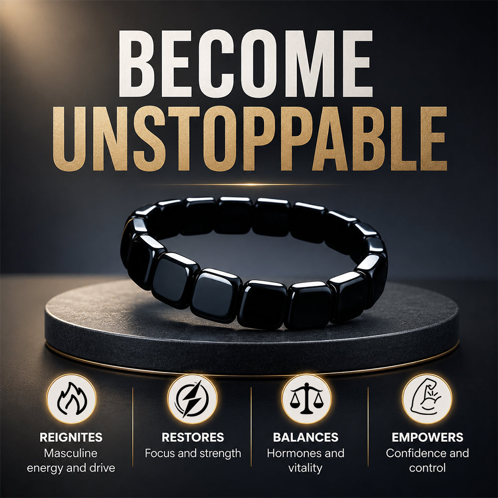 Hematite Stone Beaded Bracelet - product overview