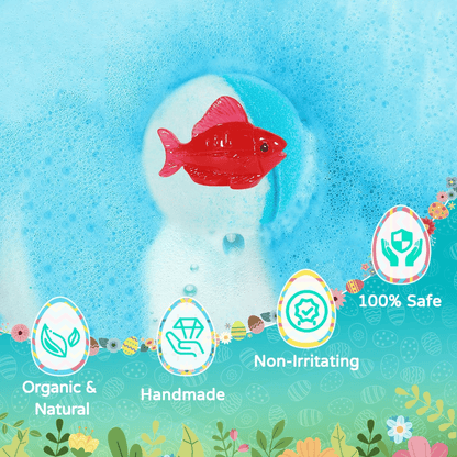 Natural Bath Bombs for Kids – Mega Bubbles, Surprise Inside, 12 Pcs per Box