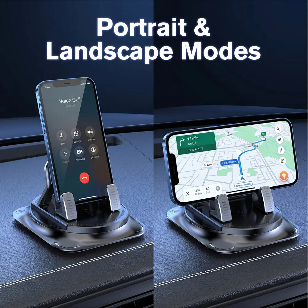 360° Rotatable Car Phone Holder – Strong Suction Cup Mount for Dashboard & Windshield