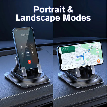 360° Rotatable Car Phone Holder – Strong Suction Cup Mount for Dashboard & Windshield