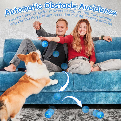 Interactive Automatic Dog Toy Ball – USB Rechargeable, Self-Rolling & Keeps Dogs Active