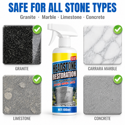 Fast-Acting Headstone Restoration & Cleaning Spray