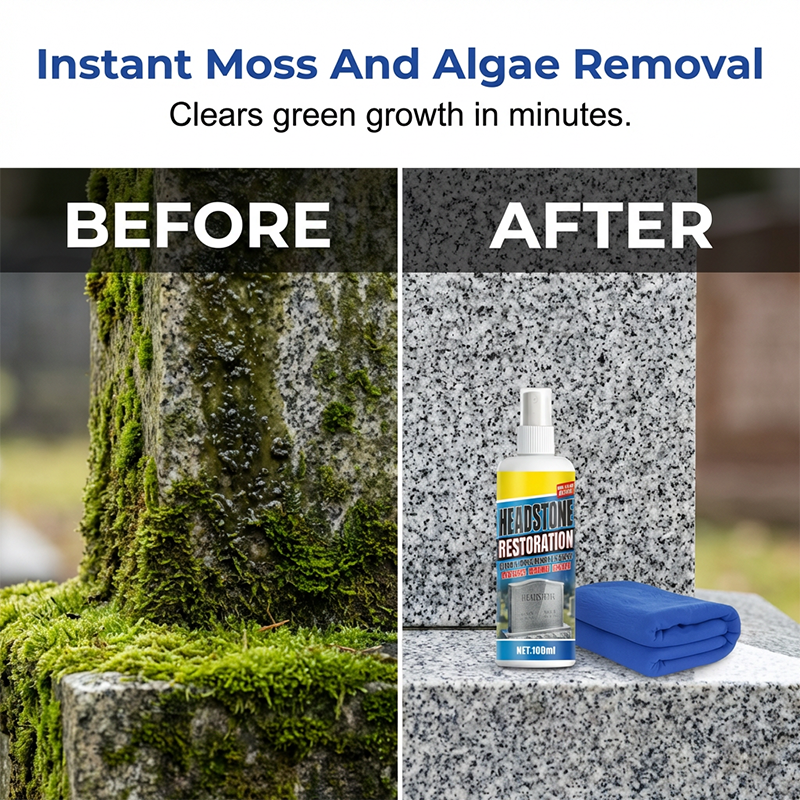 Fast-Acting Headstone Restoration & Cleaning Spray