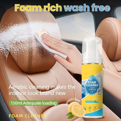 All-in-One Cleaner Kit – Wipe & Sponge for Car Interior, Shoes & Leather Bags